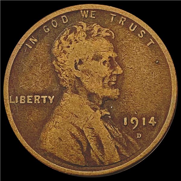 1914-D Wheat Cent NICELY CIRCULATED