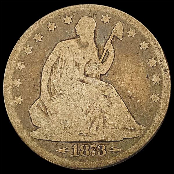 1873 Seated Liberty Half Dollar NICELY CIRCULATED