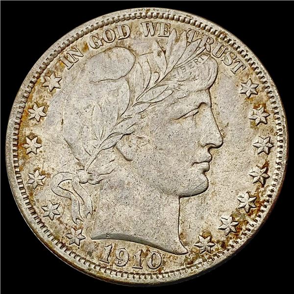 1910-S Barber Half Dollar ABOUT UNCIRCULATED