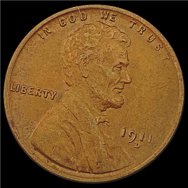1911-D Wheat Cent NEARLY UNCIRCULATED