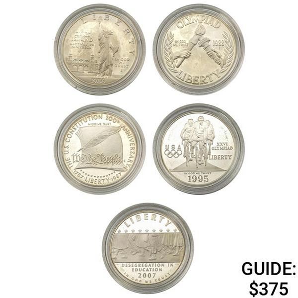 [5]1986-2007 0.77oz Silver Commemorative Dollars