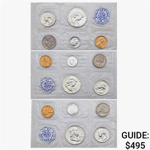[3] 1956 US Proof Sets [15 Coins]