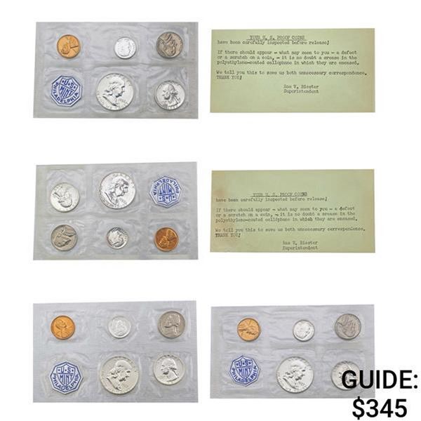 1957-1958 US Proof Sets Lot [20 Coins]