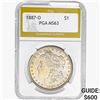 1887-O Morgan Silver Dollar PGA MS63