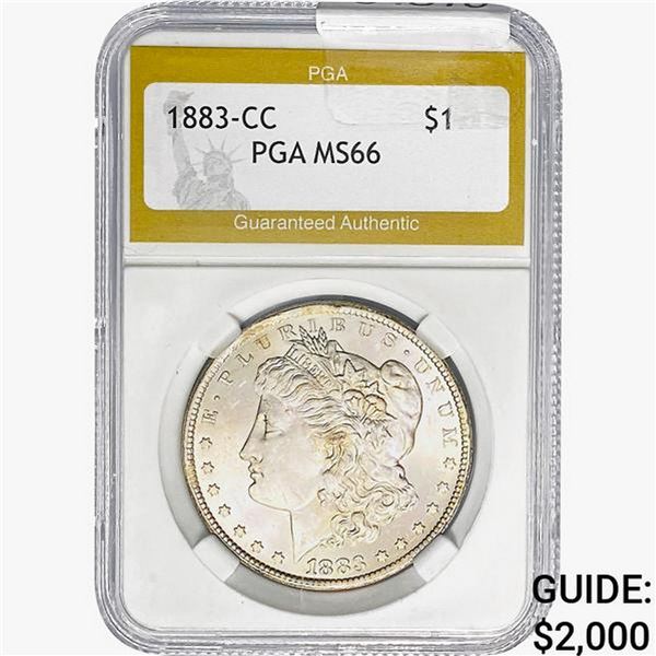1883-CC Morgan Silver Dollar PGA MS66