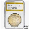 Image 1 : 1926-P Silver Peace Dollar PGA MS63 VAM-2, DDR