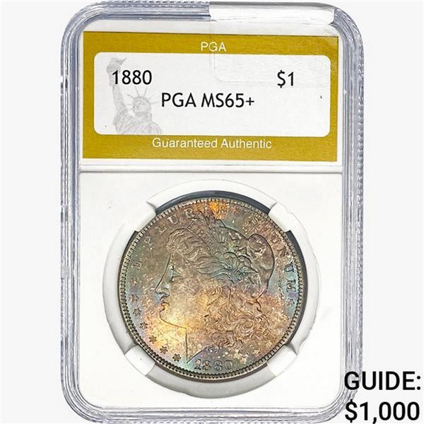 1880 Morgan Silver Dollar PGA MS65+