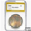 Image 1 : 1880 Morgan Silver Dollar PGA MS65+