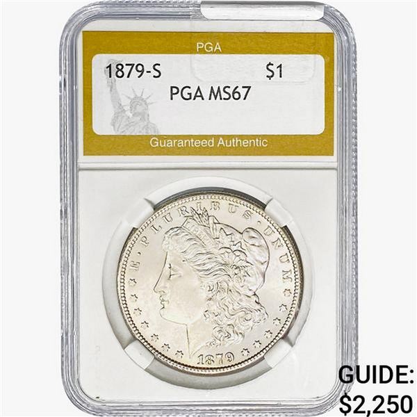 1879-S Morgan Silver Dollar PGA MS67