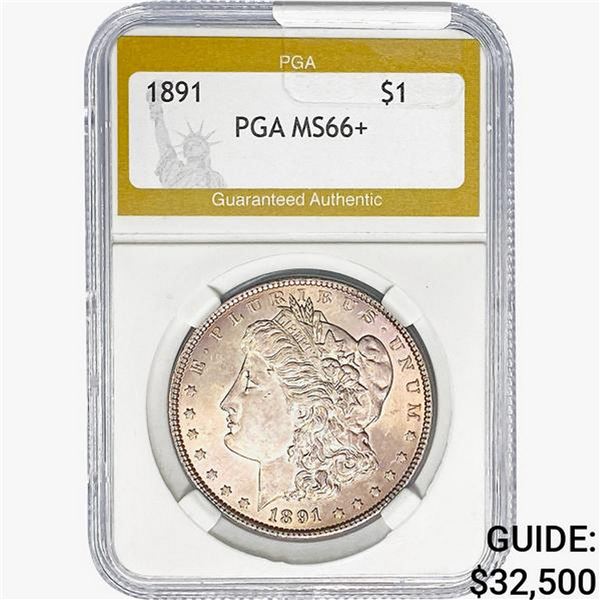 1891 Morgan Silver Dollar PGA MS66+