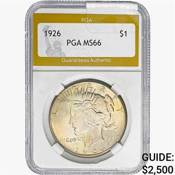 1926 Silver Peace Dollar PGA MS66