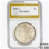 Image 1 : 1900-S Morgan Silver Dollar PGA MS64