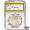 Image 1 : 1881-S Morgan Silver Dollar PGA MS65 PL