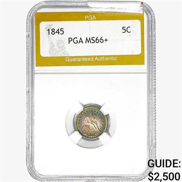 1845 Seated Liberty Nickel PGA MS65+