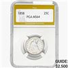 Image 1 : 1858 Seated Liberty Quarter PGA MS64