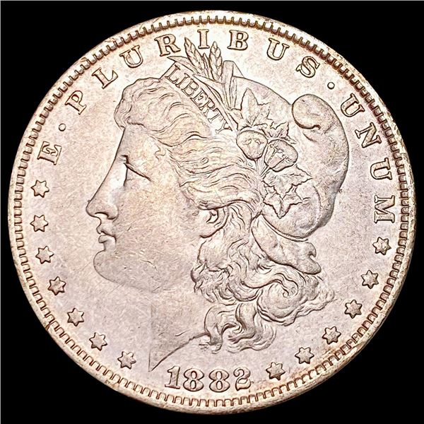 1882-O/S Morgan Silver Dollar NEARLY UNCIRCULATED