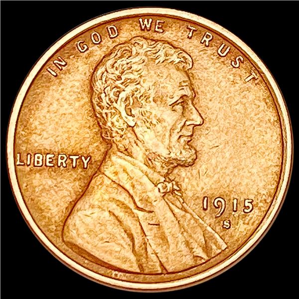 1915-S Wheat Cent CLOSELY UNCIRCULATED