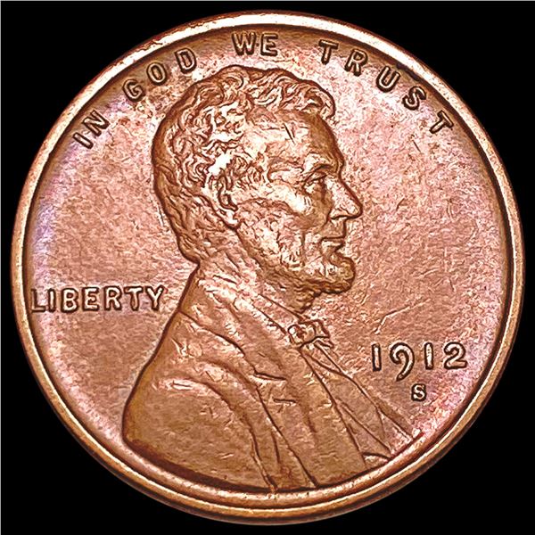 1912-S Wheat Cent CLOSELY UNCIRCULATED