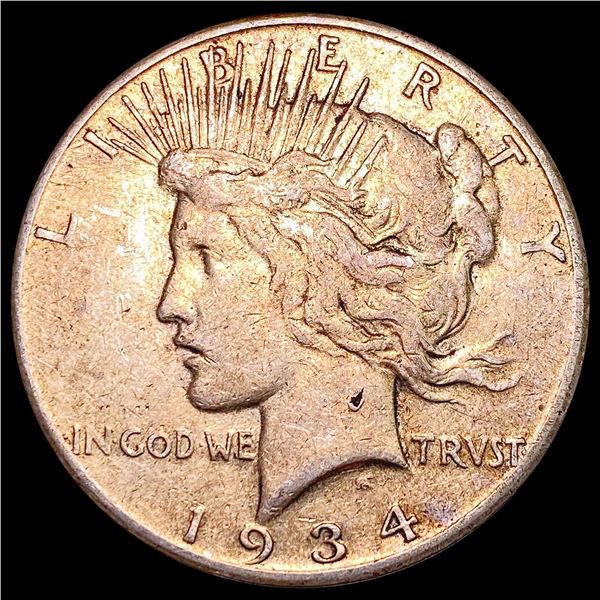 1934-S Silver Peace Dollar NEARLY UNCIRCULATED