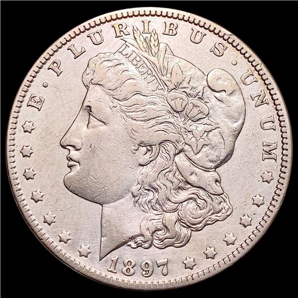 1897-O Morgan Silver Dollar ABOUT UNCIRCULATED