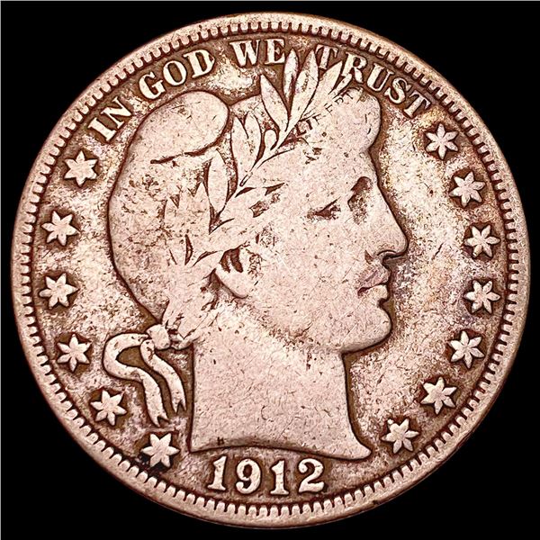 1912 Barber Half Dollar NICELY CIRCULATED
