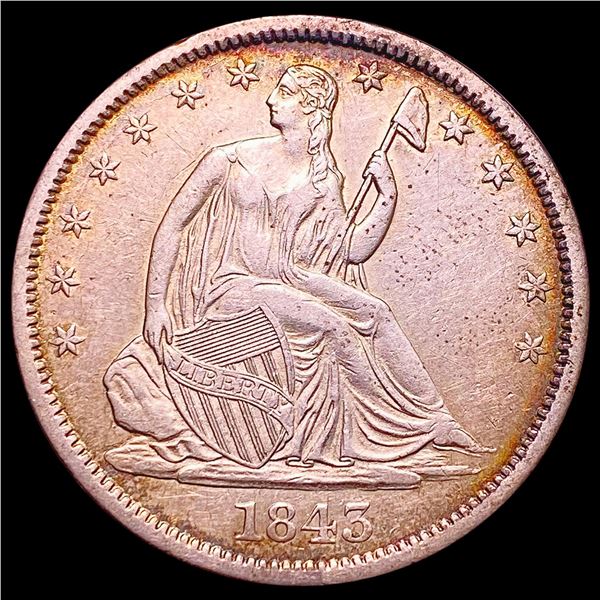 1843-O Seated Liberty Half Dollar NEARLY UNCIRCULATED