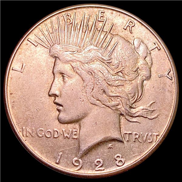 1928-S Silver Peace Dollar NEARLY UNCIRCULATED