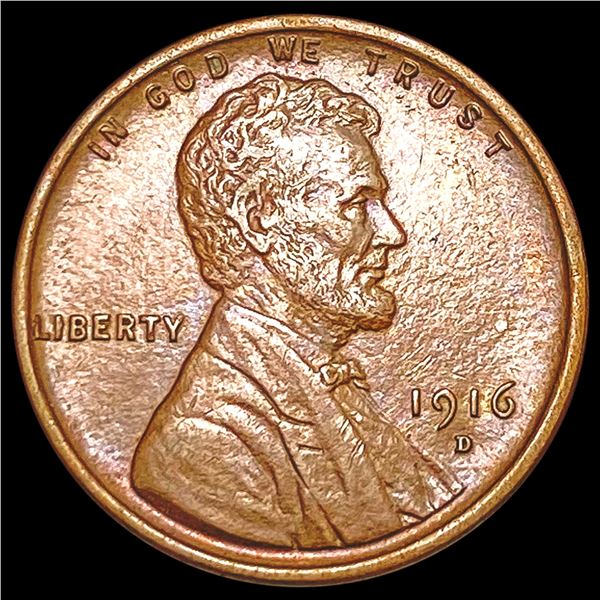 1916-D Wheat Cent CHOICE AU