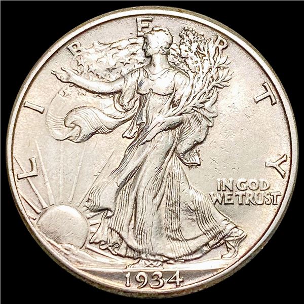 1934-S Walking Liberty Half Dollar NEARLY UNCIRCULATED