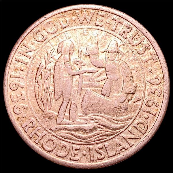 1936-D Rhode Island Half Dollar CLOSELY UNCIRCULATED