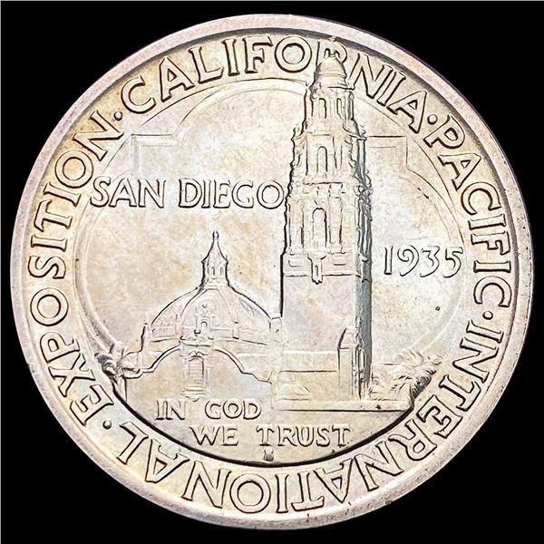1935-S San Diego Half Dollar GEM BU