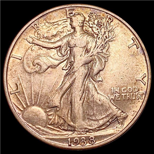 1938-D Walking Liberty Half Dollar LIGHTLY CIRCULATED