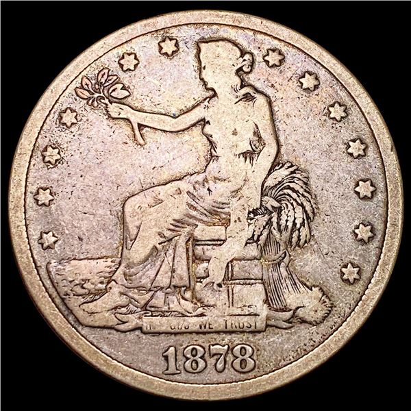 1878-S Silver Trade Dollar NICELY CIRCULATED