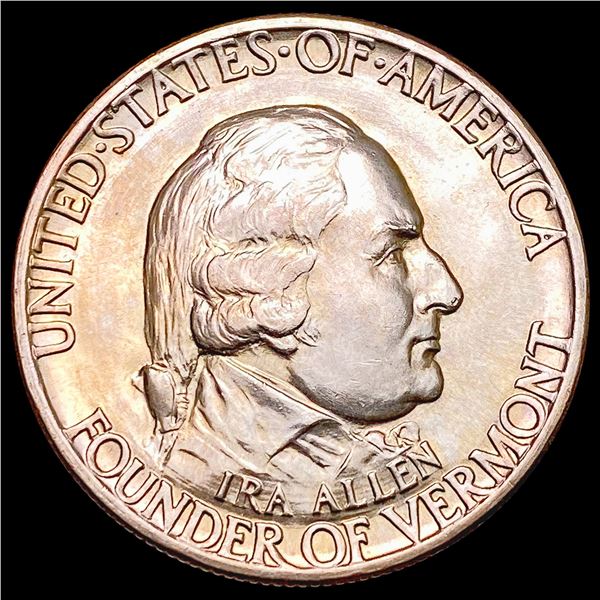 1927 Vermont Half Dollar GEM BU
