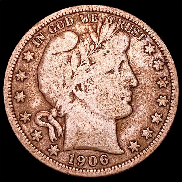 1906-O Barber Half Dollar NICELY CIRCULATED