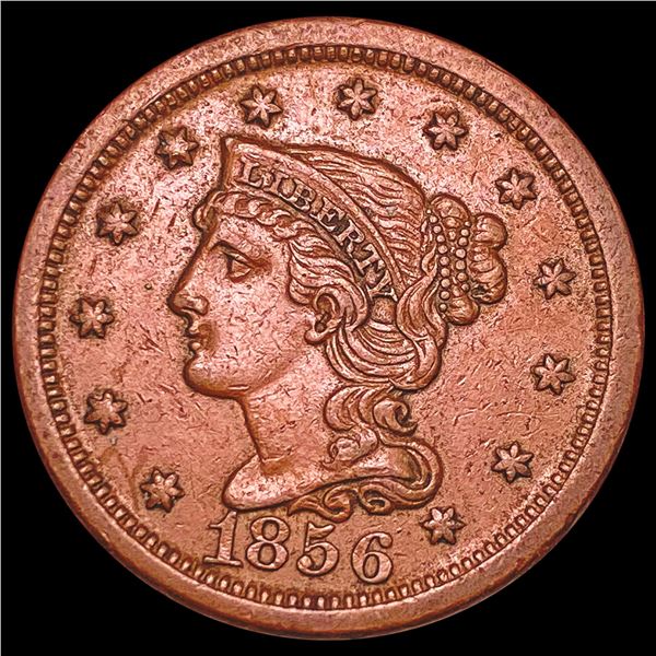1856 Braided Hair Large Cent NEARLY UNCIRCULATED