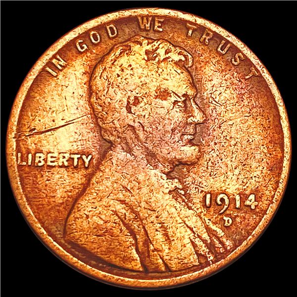 1914-D Wheat Cent NICELY CIRCULATED