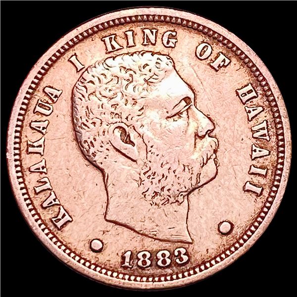 1883 Kingdom of Hawaii Dime ABOUT UNCIRCULATED