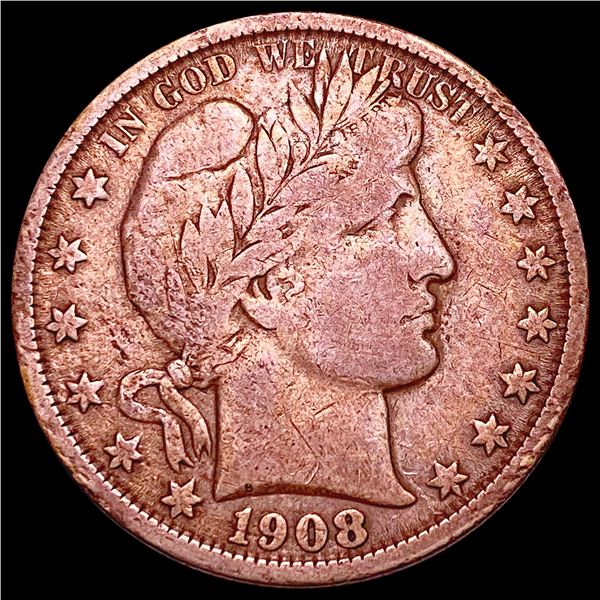 1908-O Barber Half Dollar NICELY CIRCULATED