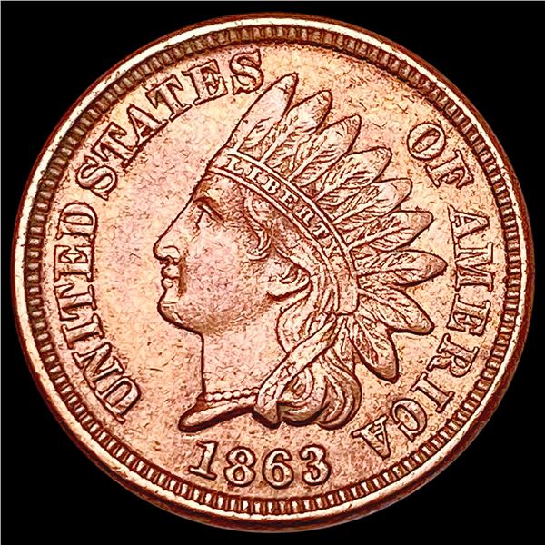 1863 Indian Head Cent CLOSELY UNCIRCULATED