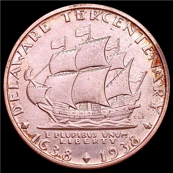 1936 Delaware Half Dollar GEM BU