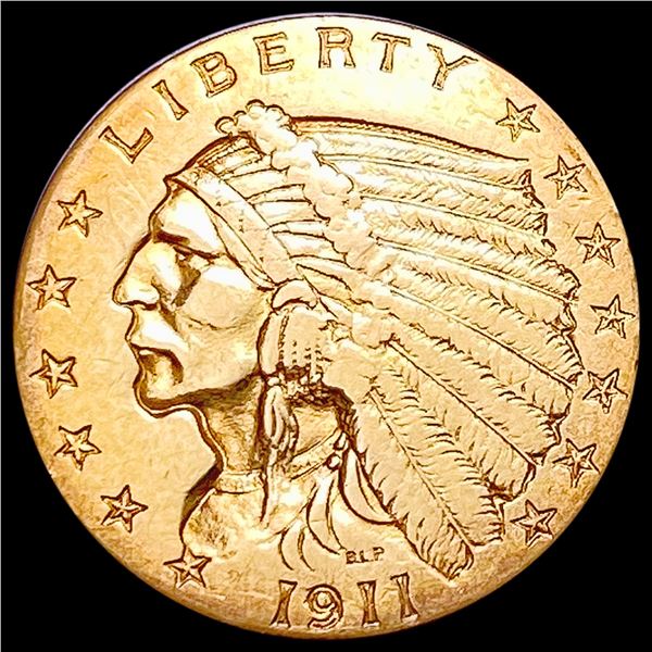 1911 $2.50 Gold Quarter Eagle CLOSELY UNCIRCULATED