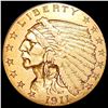 Image 1 : 1911 $2.50 Gold Quarter Eagle CLOSELY UNCIRCULATED
