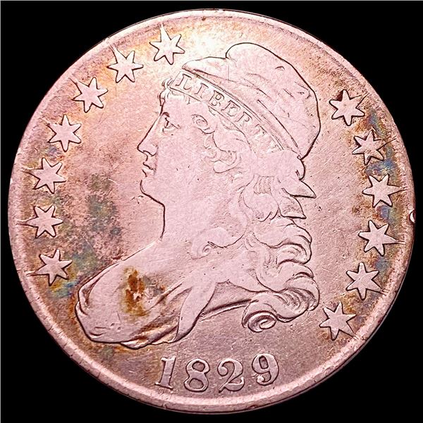 1829 Capped Bust Half Dollar NICELY CIRCULATED