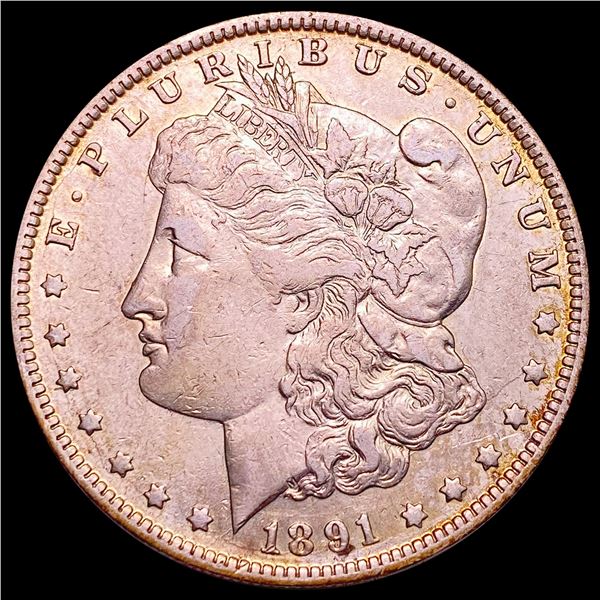 1891-O Morgan Silver Dollar NEARLY UNCIRCULATED