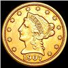Image 1 : 1907 $2.50 Gold Quarter Eagle CLOSELY UNCIRCULATED