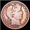 Image 1 : 1913 Barber Half Dollar NICELY CIRCULATED