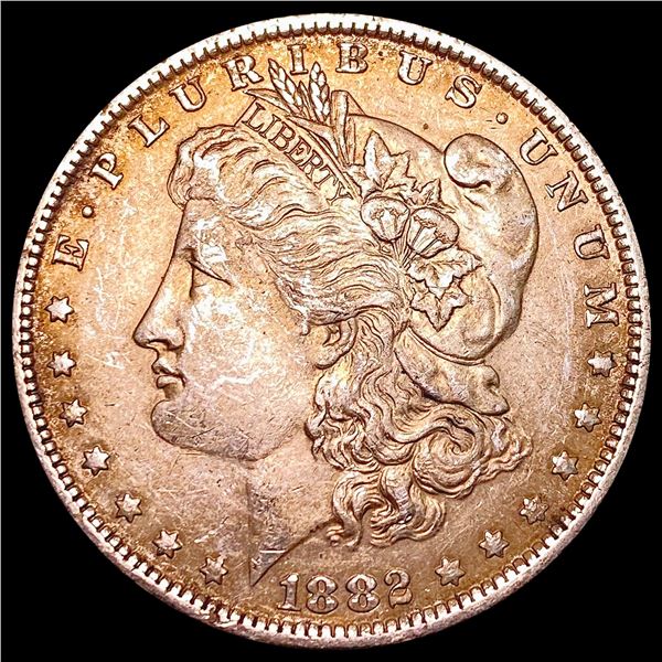1882-O/S Morgan Silver Dollar NEARLY UNCIRCULATED