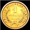 Image 2 : 1849 Rare Gold Dollar NEARLY UNCIRCULATED