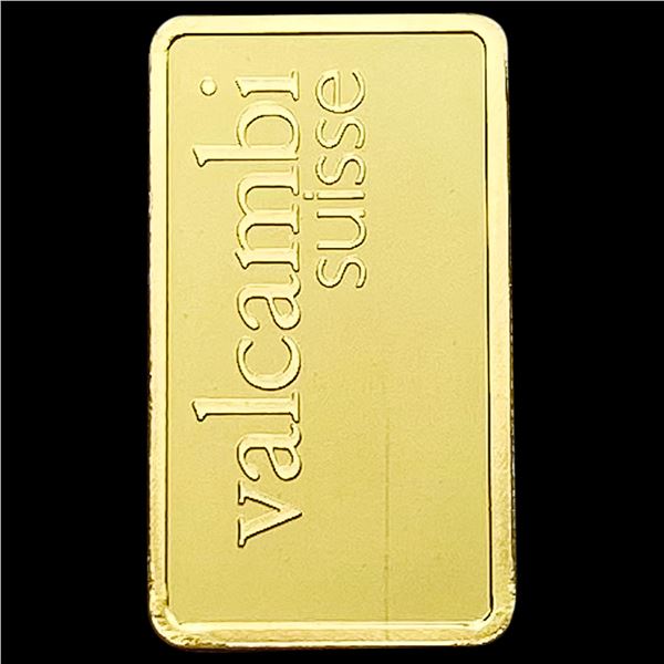 Valcambi 1G .9999 Fine Gold Bar